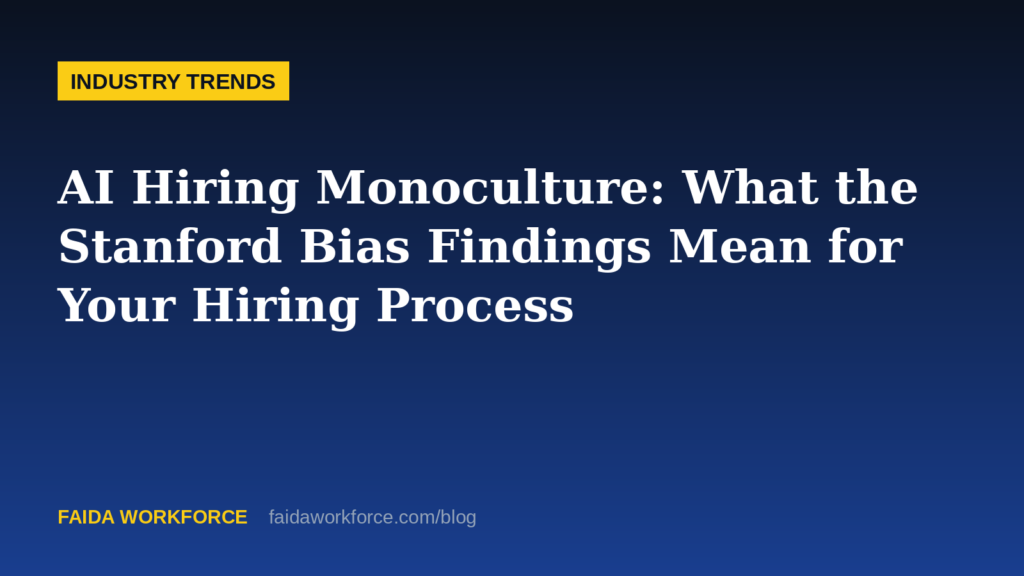 AI Hiring Monoculture: What the Stanford Bias Findings Mean for Your Hiring Process - illustration
