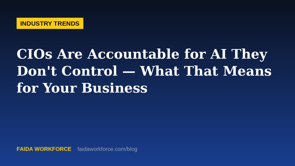 CIOs Are Accountable for AI They Don't Control — What That Means for Your Business - illustration
