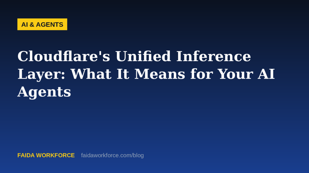 Cloudflare's Unified Inference Layer: What It Means for Your AI Agents - illustration