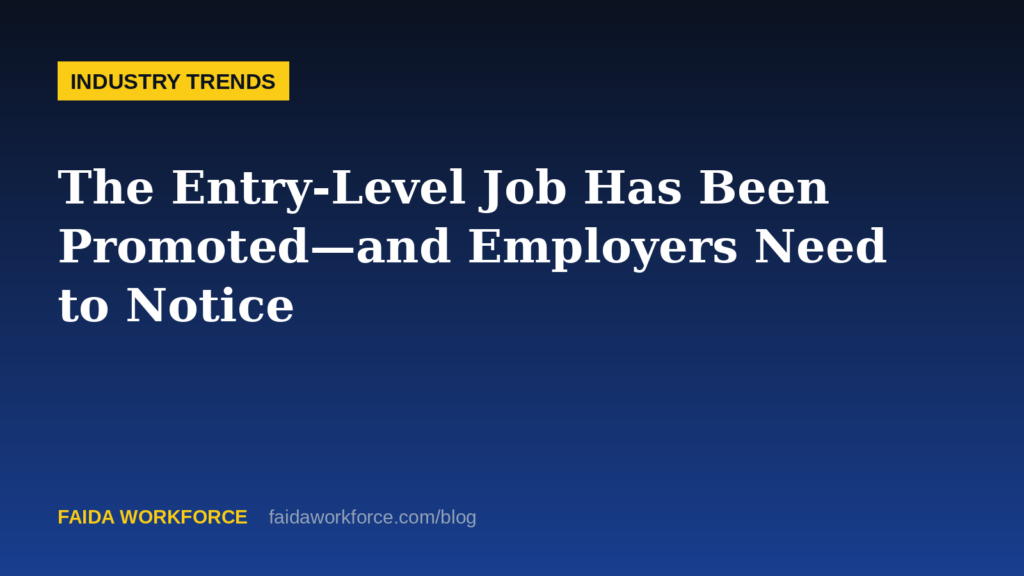 The Entry-Level Job Has Been Promoted—and Employers Need to Notice - illustration