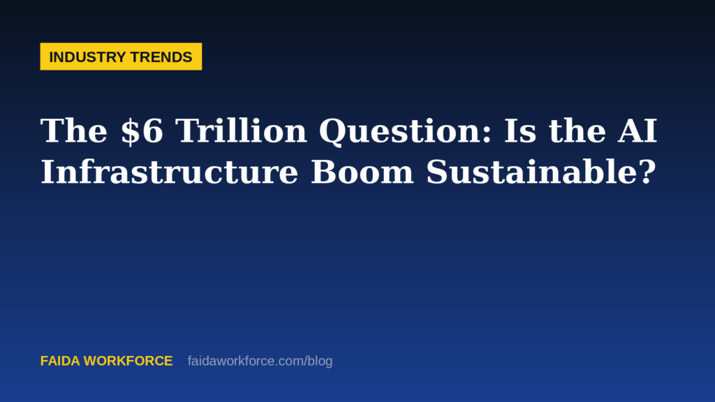 The $6 Trillion Question: Is the AI Infrastructure Boom Sustainable? — illustration