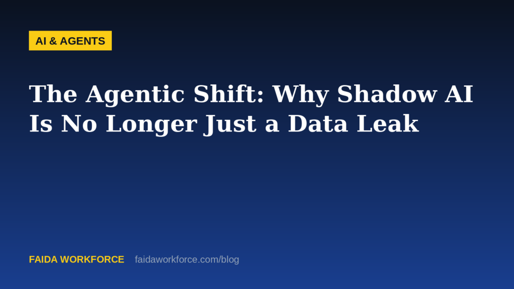 The Agentic Shift: Why Shadow AI Is No Longer Just a Data Leak — illustration