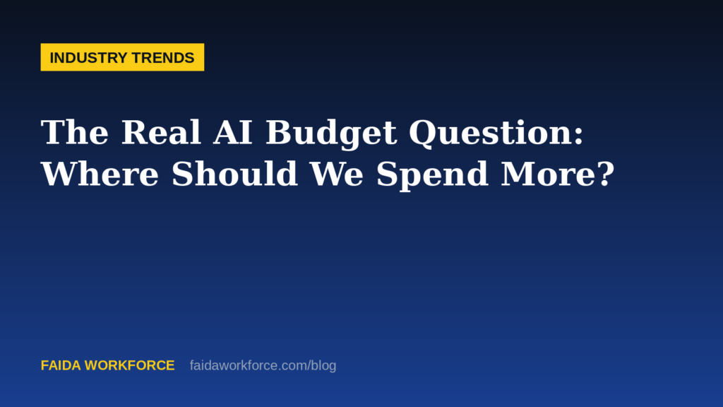The Real AI Budget Question: Where Should We Spend More? — illustration